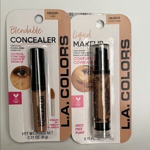 L.A. Colors Concealer and Liquid Makeup Duo - Beige and Creamy Beige